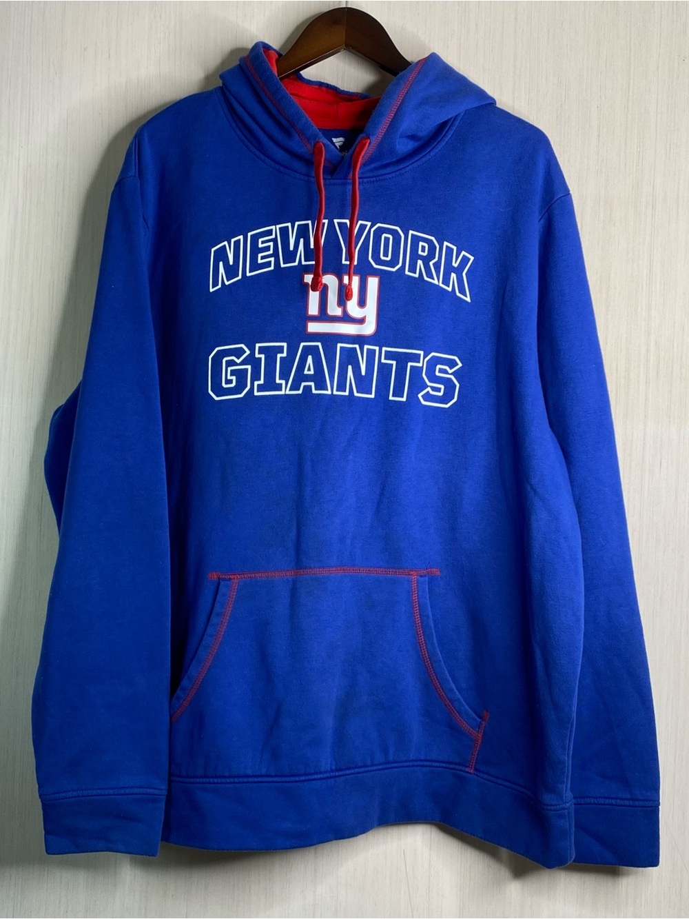 Fanatics New York Giants Tiebreaker Fleece Hooded Sweatshirt Navy 2XL